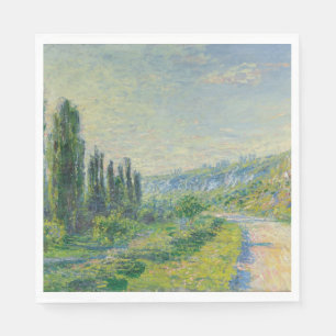 Der Weg nach Vétheuil (von Claude Monet) Serviette