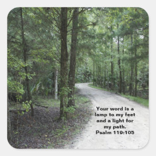Der Weg Quadratischer Aufkleber
