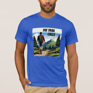 Der Weg ruft   Mann Wandern T-Shirt