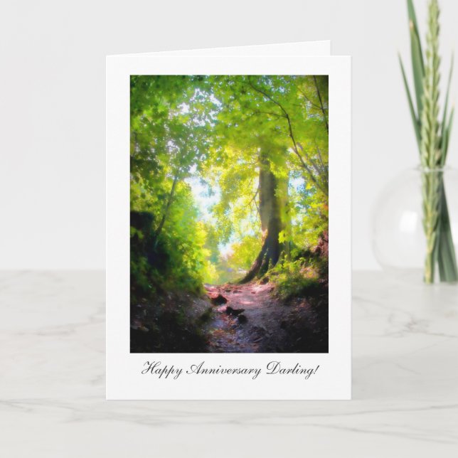 Der Weg scheint am steilsten, Happy Anniversay Dar Karte (Vorderseite)