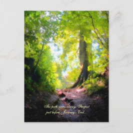 Der Weg scheint immer steilster zu sein... Postkarte