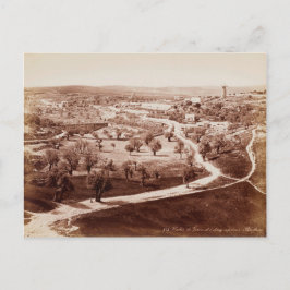 Der Weg von Jerusalem nach Bethlehem Postkarte