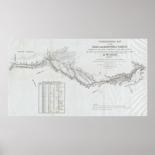 Der Weg von Missouri nach Oregon 4 Poster (Vorne)