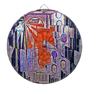 Der Weg von morgen heute: Kunst der Zukunft Dartscheibe