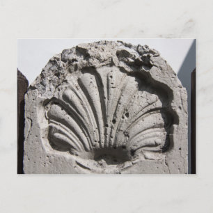 Der Weg von St. James, Scallop Route Marker Postkarte