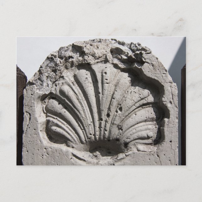 Der Weg von St. James, Scallop Route Marker Postkarte (Vorderseite)