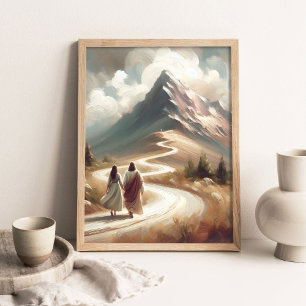Der Weg voraus, Moderne Christliche Kunst, Jesus g Poster