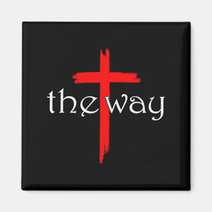 Der Weg, wie Jesus Kreuz die Bibel christliche Rel Magnet
