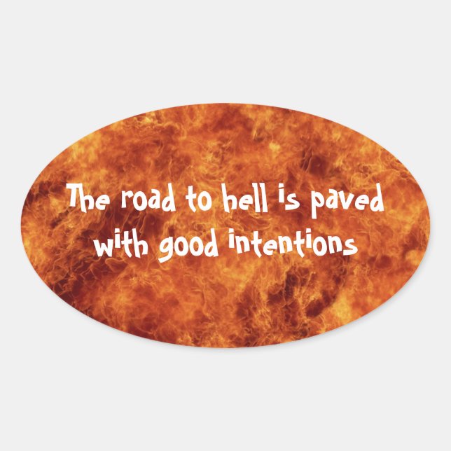 Der Weg zu den Oval Stickers (Vorderseite)