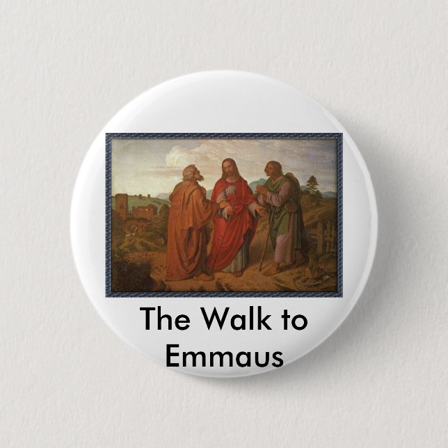 Der Weg zum Emmaus Button-Knopf Button (Vorderseite)