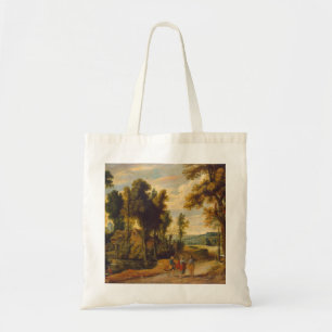 Der Weg zum Emmaus mit Christus Tragetasche