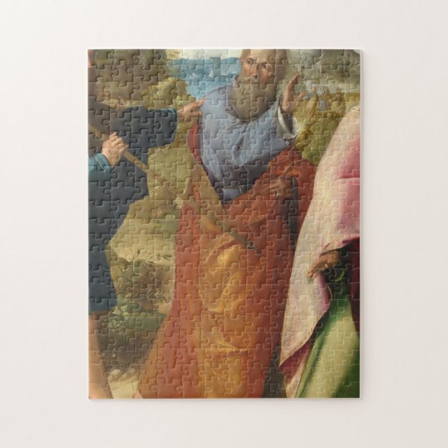 Der Weg zum Emmaus mit Jesus Puzzle (Vertikal)