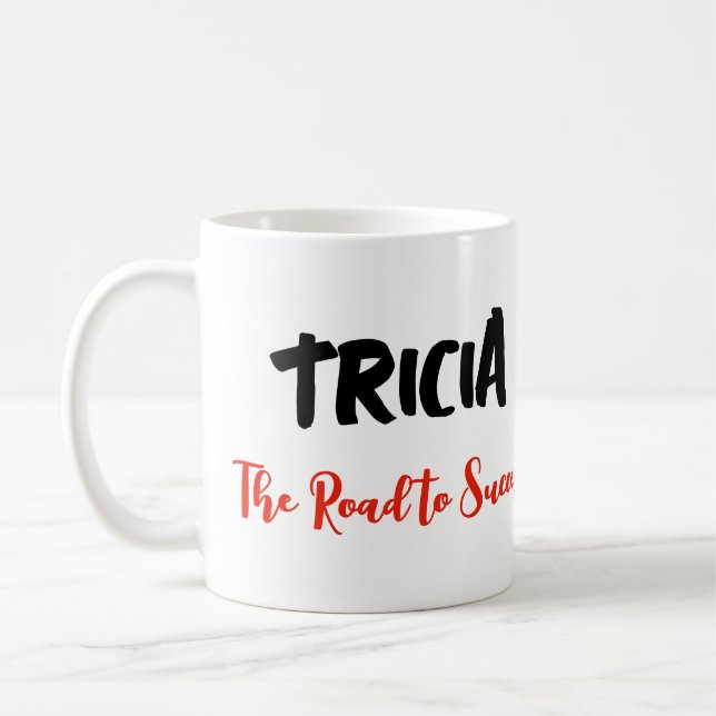 Der Weg zum Erfolg ist immer im Bau Kaffeetasse (Links)