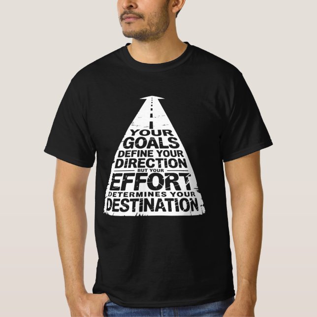Der Weg zum Erfolg - Motivierend Design T-Shirt (Vorderseite)