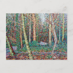 Der Weg zum Januar Postkarte