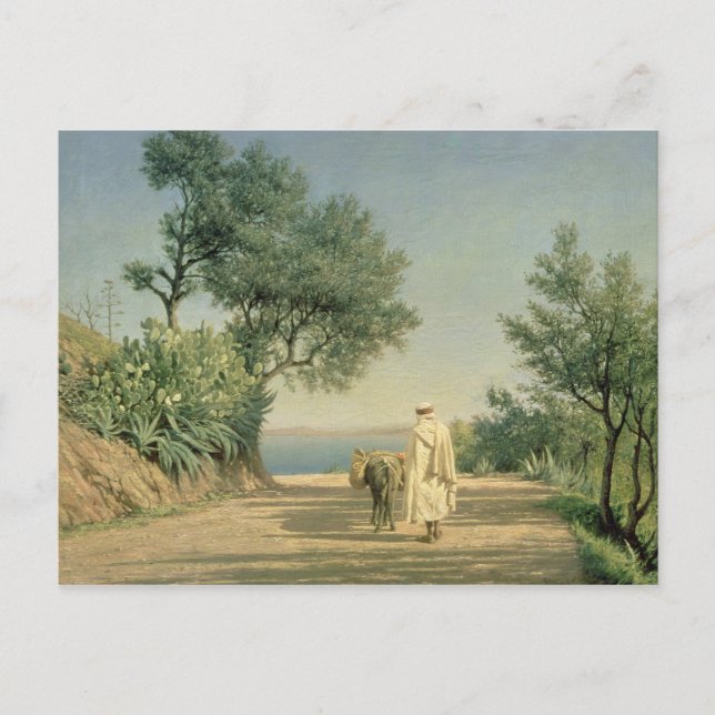 Der Weg zum Meer, Algerien, 1883 Postkarte (Vorderseite)