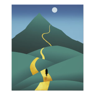 Der Weg zum Mond Fotodruck