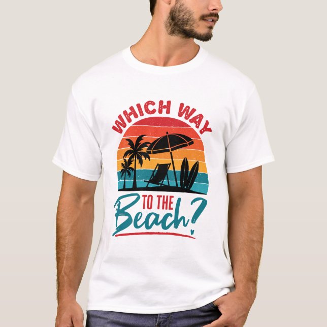 Der Weg zum Niedlichen Strand im Sommer T-Shirt (Vorderseite)