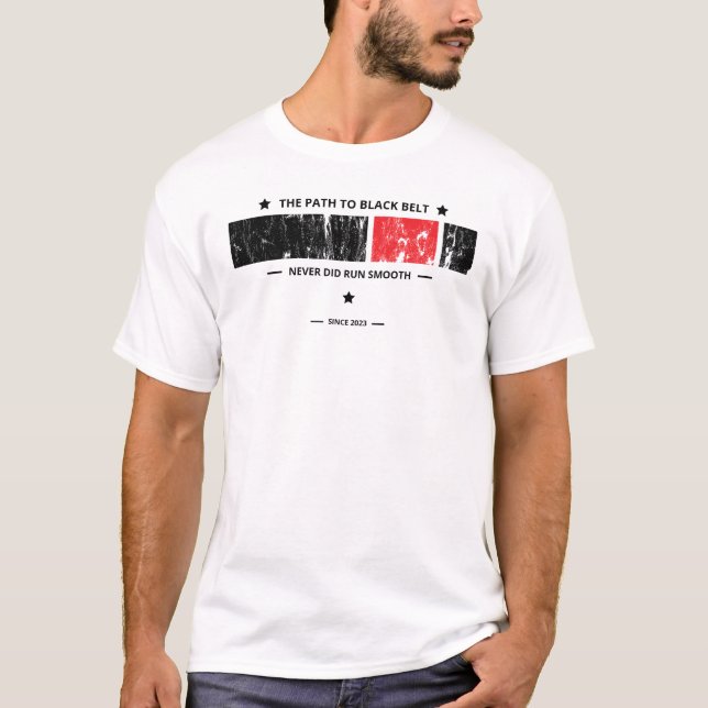 Der Weg zum Schwarzen Gürtel Jiu Jitsu T-Shirt (Vorderseite)