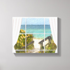 Der Weg zum Strand Leinwanddruck