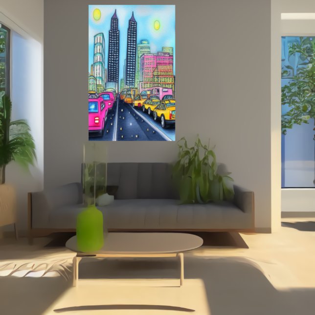 Der Weg zur Hauptstadt | AI Art Poster (Von Creator hochgeladen)