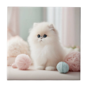 Der weiche pastellfarbene Traum der persischen Kat Fliese