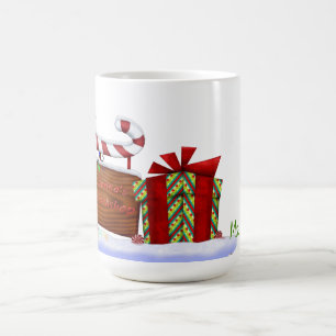 Der weihnachtliche Whimsey-INDIVIDUELLE NAME des W Kaffeetasse