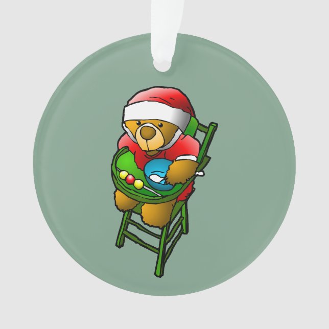 Der Weihnachtsbär Ornament (Vorderseite)
