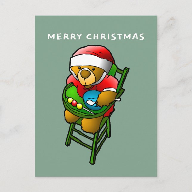 Der Weihnachtsbär Postkarte (Vorderseite)