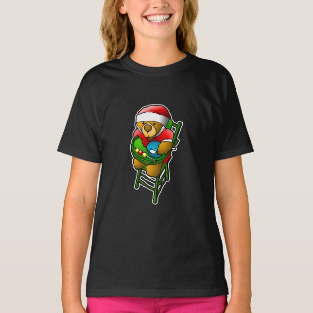 Der Weihnachtsbär T-Shirt (Vorderseite)