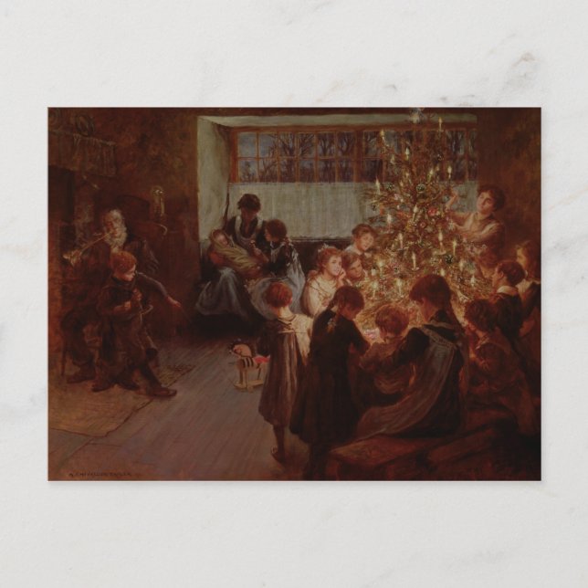 Der Weihnachtsbaum 1911 Feiertagspostkarte (Vorderseite)