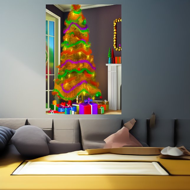 Der Weihnachtsbaum | AI Art Poster (Von Creator hochgeladen)