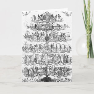 Der Weihnachtsbaum Feiertagskarte