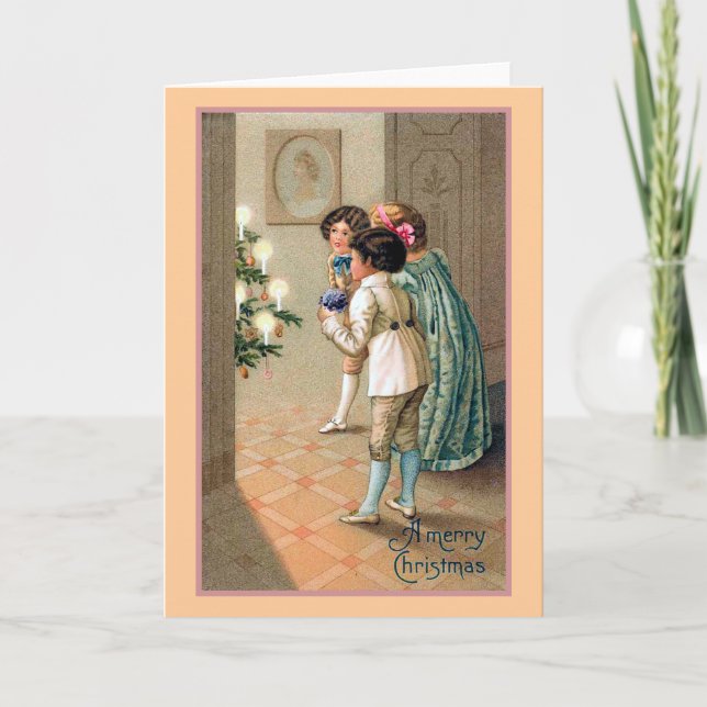 Der Weihnachtsbaum Feiertagskarte (Vorderseite)