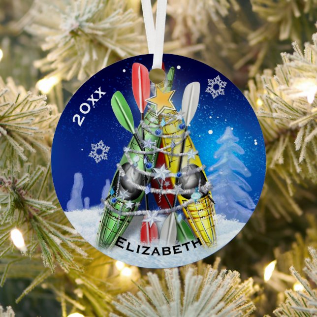 Der Weihnachtsbaum von Kayak Ornament Aus Metall (InSitu)