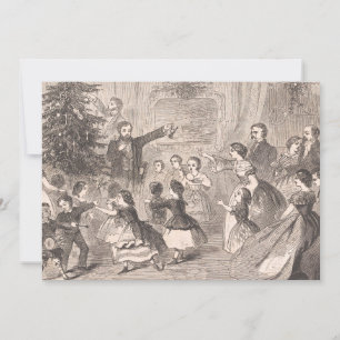 Der Weihnachtsbaum   Winslow Homer Feiertagskarte