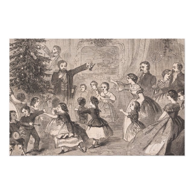 Der Weihnachtsbaum | Winslow Homer Poster (Vorderseite)