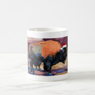 Der Weihnachtsbison-Wickelrock Kaffeetasse