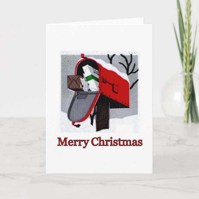 DER WEIHNACHTSbriefkasten ~.JPG Feiertagskarte (Vorderseite)