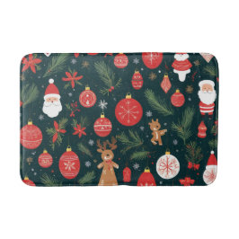 Der Weihnachtsgeist verkörpern, frohe Weihnachten Badematte