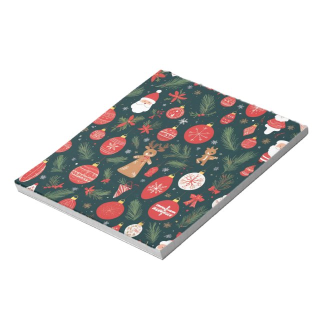 Der Weihnachtsgeist verkörpern, frohe Weihnachten Notizblock (Rotiert)