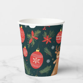 Der Weihnachtsgeist verkörpern, frohe Weihnachten Pappbecher