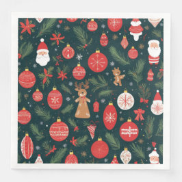 Der Weihnachtsgeist verkörpern, frohe Weihnachten Serviette