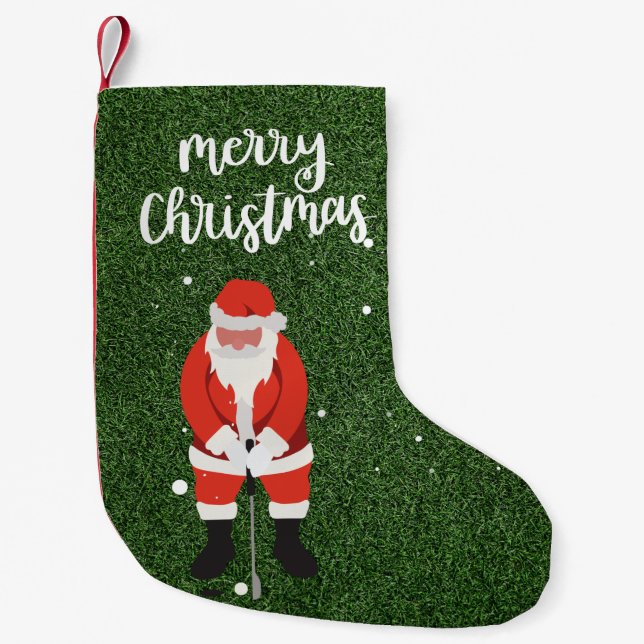 Der Weihnachtsklub für Golfer Kleiner Weihnachtsstrumpf (Vorderseite)