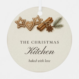 Der Weihnachtsküchen-Schmuck Gebacken Mit Liebe Ornament Aus Metall