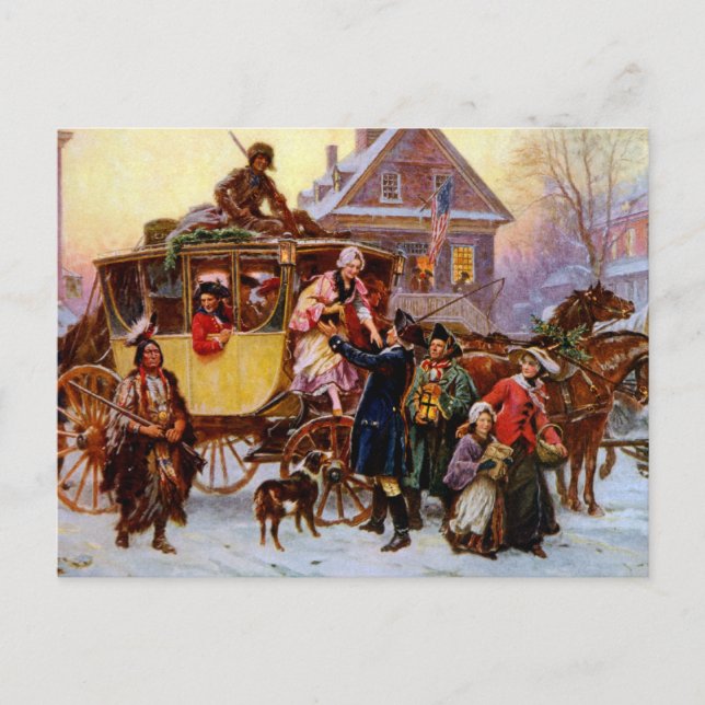 Der Weihnachtslehrer Feiertagspostkarte (Vorderseite)