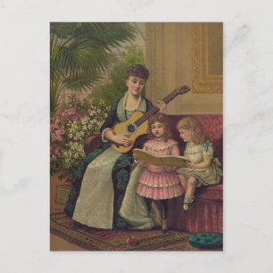 Der Weihnachtslieder Feiertagspostkarte