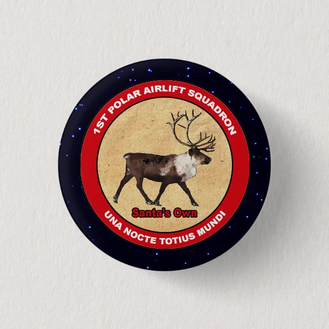 Der Weihnachtsmann - 1. Polar Airlift-Squadron Button (Vorderseite)