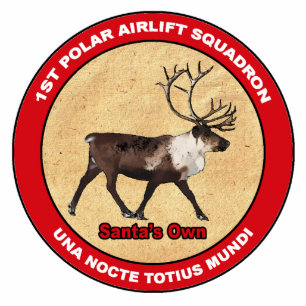 Der Weihnachtsmann - 1. Polar Airlift-Squadron Fotoskulptur Magnet