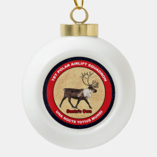 Der Weihnachtsmann - 1. Polar Airlift-Squadron Keramik Kugel-Ornament